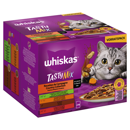 Whiskas Multipack Tasty Mix Country Collection in Sauce 24 x 85 g - 2 Stück Whiskas Multipack Tasty Mix Country Collection in Sauce 24 x 85 g - 2 Stück