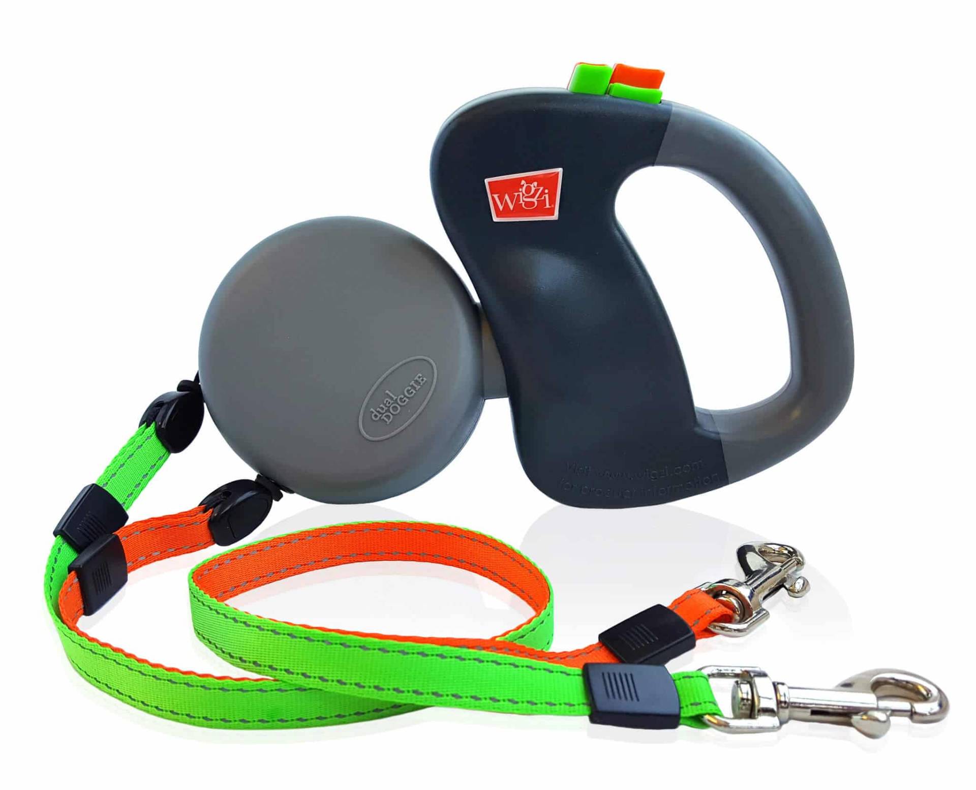 Wigzi Hundehalsbänder - Hundeleinen Dual Doggie 2.0 - Grau Wigzi Hundehalsbänder - Hundeleinen Dual Doggie 2.0 - Grau