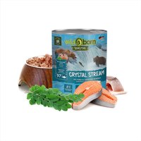 Wildborn Crystal Stream mit Lachs & Forelle 6x800g getreidefreies Hundefutter aus Deutschland für alle Hunde von Wildborn