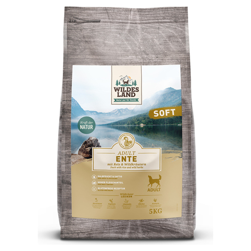 Wildes Land Adult Ente mit Reis und Wildkräutern Soft 5 kg Wildes Land Adult Ente mit Reis und Wildkräutern Soft 5 kg