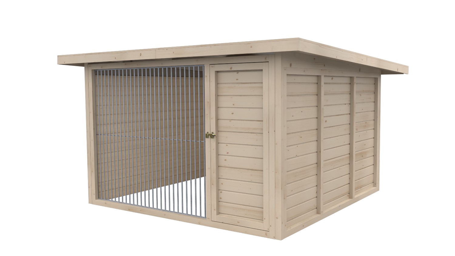 Winterberg-Luxus Holzzwinger mit Pultdach 3 x 3 m | naturbelassen | Rohrstab Ab... Winterberg-Luxus Holzzwinger mit Pultdach 3 x 3 m | naturbelassen | Rohrstab Ab...