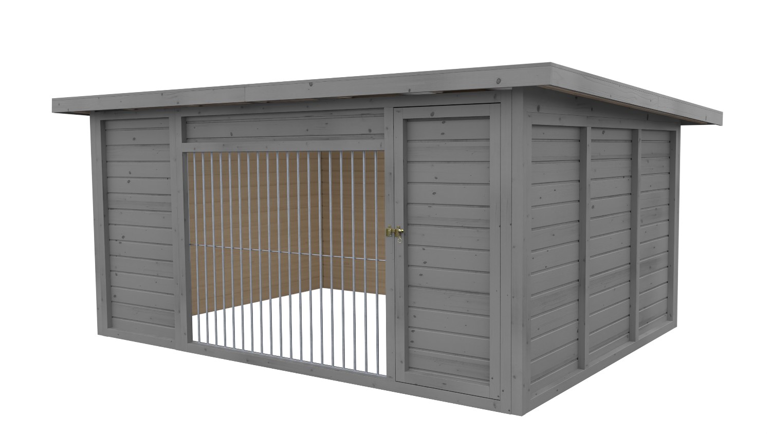 Winterberg-Luxus Holzzwinger mit Pultdach 3 x 4 m | platingrau | Rohrstab Absta... Winterberg-Luxus Holzzwinger mit Pultdach 3 x 4 m | platingrau | Rohrstab Absta...