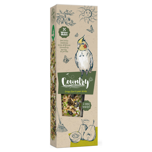 Witte Molen Country Samensticks Großsittiche Kiwi & Birne 140 g Witte Molen Country Samensticks Großsittiche Kiwi & Birne 140 g