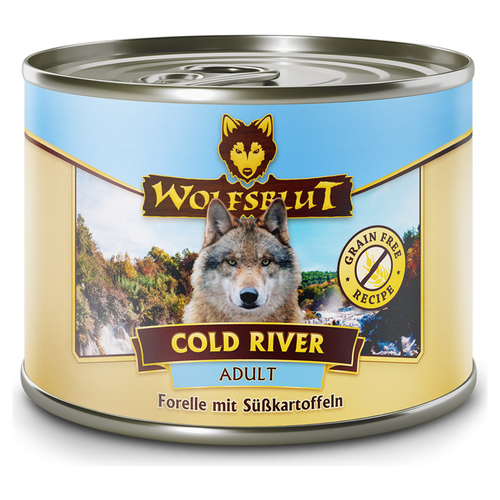 Wolfsblut Cold River Adult - Forelle mit Süßkartoffeln 200 g - 6 Stück Wolfsblut Cold River Adult - Forelle mit Süßkartoffeln 200 g - 6 Stück
