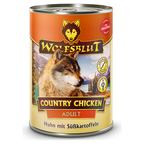 Wolfsblut Country Chicken Adult - Huhn mit Süßkartoffeln 395 g - 6 Stück Wolfsblut Country Chicken Adult - Huhn mit Süßkartoffeln 395 g - 6 Stück