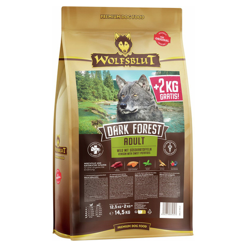 Wolfsblut Dark Forest 12,5 kg + 2 kg gratis Wolfsblut Dark Forest 12,5 kg + 2 kg gratis
