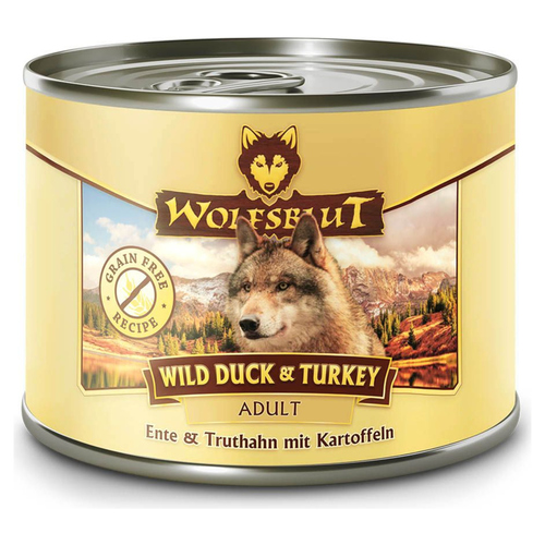 Wolfsblut Wild Duck & Turkey Adult - Ente & Truthahn mit Kartoffeln 200 g - 6 Stück Wolfsblut Wild Duck & Turkey Adult - Ente & Truthahn mit Kartoffeln 200 g - 6 Stück
