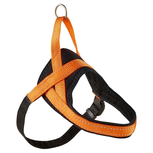 Wolters Geschirr Soft & Safe reflektierend orange/schwarz, Größe: 4 Wolters Geschirr Soft & Safe reflektierend orange/schwarz, Größe: 4
