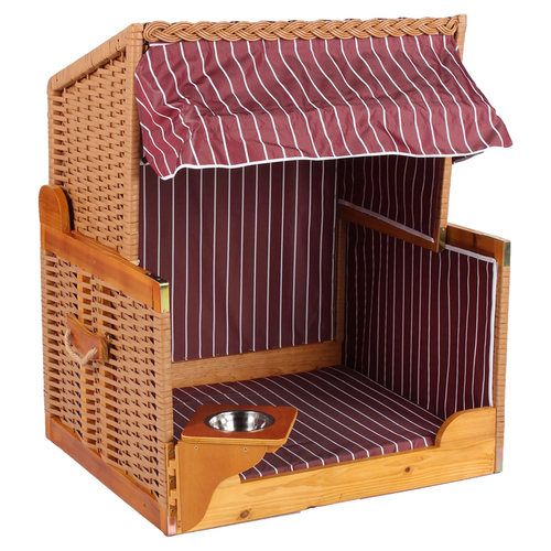 Wolters Hundestrandkorb Wacholder beige/rot-gestreift Wolters Hundestrandkorb Wacholder beige/rot-gestreift