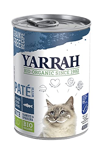 Yarrah Bio Bio Katzen Pat Fisch mit Spirulina&Seetang (2 x 400 gr)