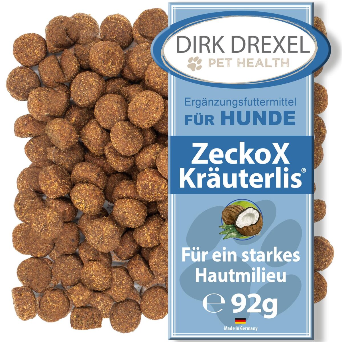 ZeckoX Kräuterlis für Hunde 92g für ein starkes Hautmilieu