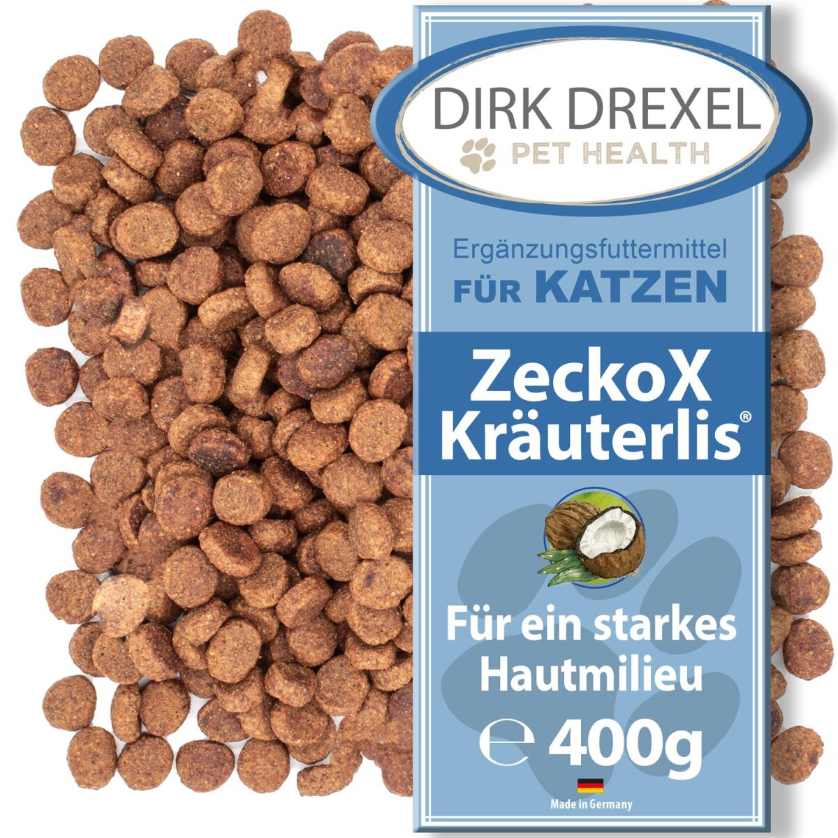 ZeckoX Kräuterlis für Katzen 400g für ein starkes Milieu