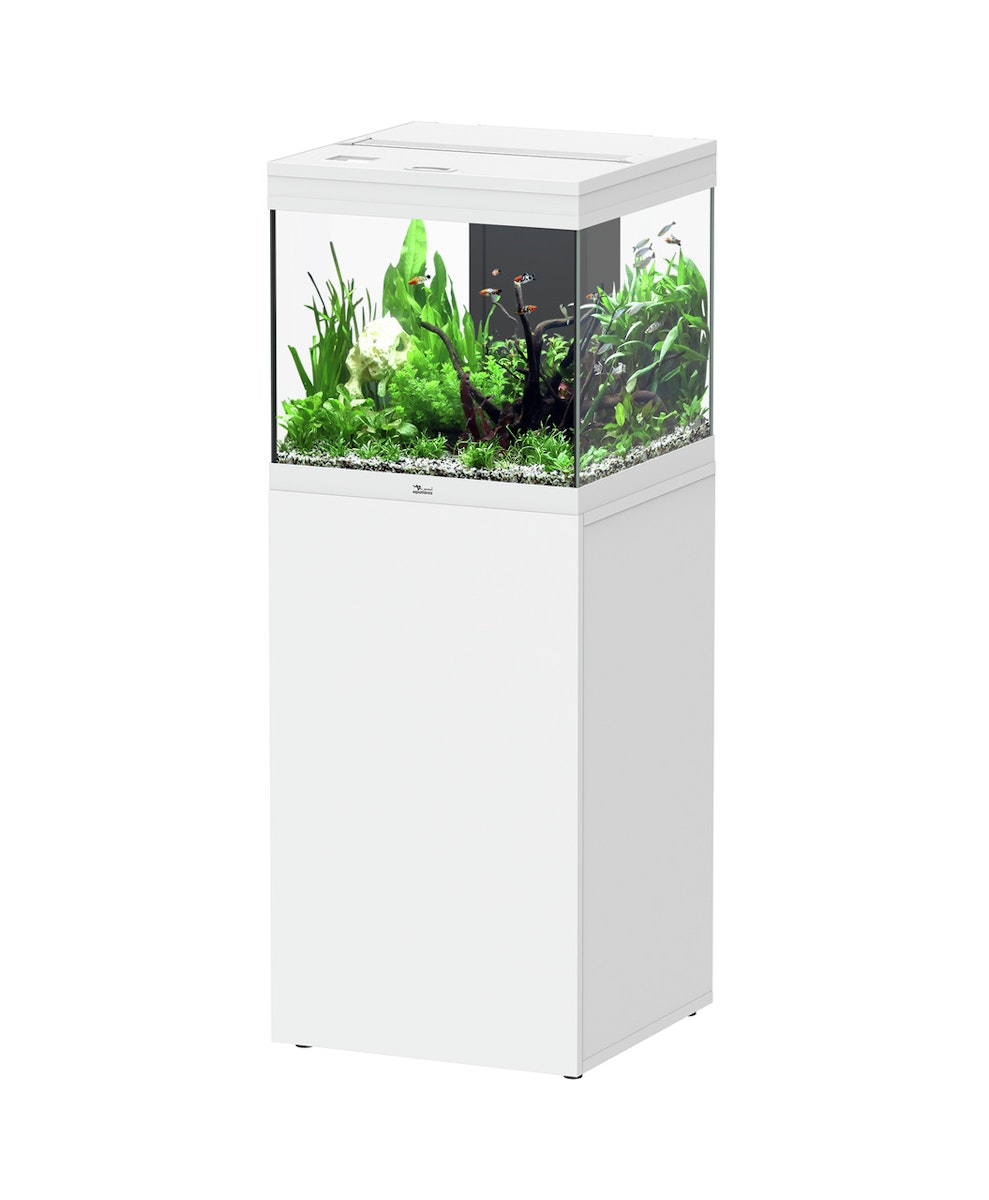 aquatlantis Aqua Tower 120 Kombi Aquarium mit Unterschrank weiß