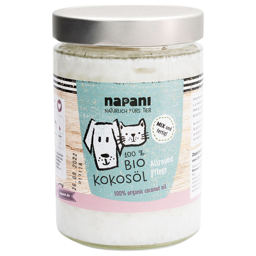 napani Bio-Vital-Kokosöl für Katzen, Inhalt: 500 ml napani Bio-Vital-Kokosöl für Katzen, Inhalt: 500 ml