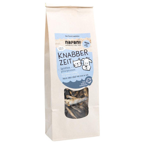 napani Knabber Zeit Sprotten gefriergetrocknet für Katzen 100 g napani Knabber Zeit Sprotten gefriergetrocknet für Katzen 100 g
