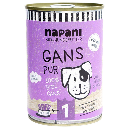 napani Nassfutter Gans pur 400 g napani Nassfutter Gans pur 400 g