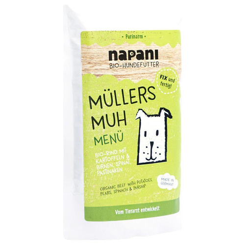 napani Nassfutter-Menü Müllers Muh 150 g napani Nassfutter-Menü Müllers Muh 150 g