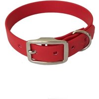 bio-leine 21-30cm HU Biothane Halsband rot 34 cm, 45 cm von bio-leine