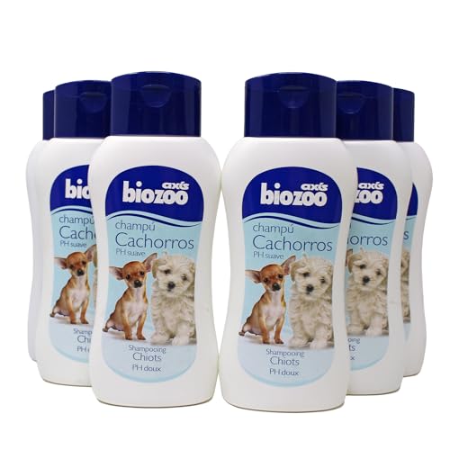 biozoo - Packung mit 6 Stück Welpen-Shampoo für Hunde, 250 ml von biozoo