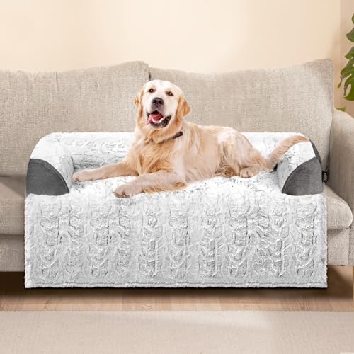 blunique Hundebett für Sofa Hundedecke Sofaschutz Waschbar rutschfest Wasserdicht Große Hunde, Grau L von blunique