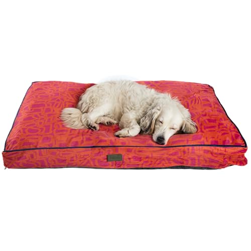 bo&flash Design Hundekissen Madison Chouk XL – Formstabiles & Komfortables Hundebett – Hundematte mit waschbarem Bezug – Dog Bed rutschfest & stylisch – Hunde Kissen in Premium Qualität von bo&flash