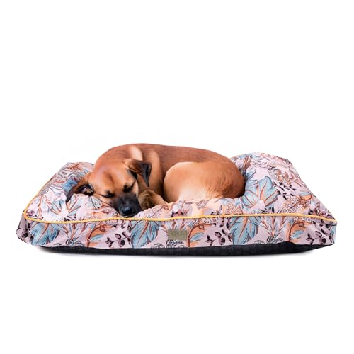 bo&flash Design Hundekissen Madison Erdem XL – Formstabiles & Komfortables Hundebett – Hundematte mit waschbarem Bezug – Dog Bed rutschfest & stylisch – Hunde Kissen in Premium Qualität von bo&flash