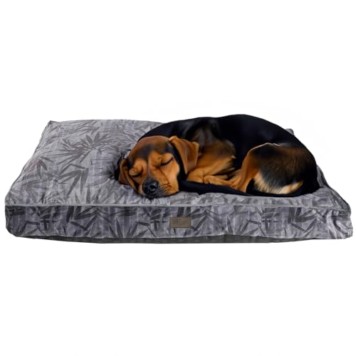 bo&flash Design Hundekissen Madison Ilse XL – Formstabiles & Komfortables Hundebett – Hundematte mit waschbarem Bezug – Dog Bed rutschfest & stylisch – Hunde Kissen in Premium Qualität von bo&flash