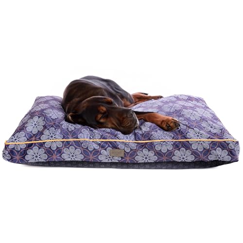 bo&flash Design Hundekissen Madison Matthias XL – Formstabiles & Komfortables Hundebett – Hundematte mit waschbarem Bezug – Dog Bed rutschfest & stylisch – Hunde Kissen in Premium Qualität von bo&flash