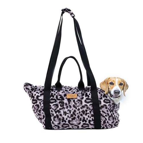 bo&flash Hundetragetasche Portland Claudelle – 44x26x32 – Hundetasche für kleine Hunde bis 7 kg – Komfortable & stilvolle Hundetasche – Hundetransporttasche waschbar & nachhaltig von bo&flash