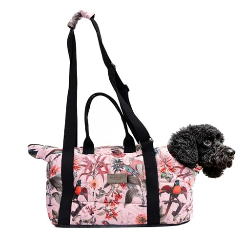 bo&flash Hundetragetasche Portland Elodie – 44x26x32 – Hundetasche für kleine Hunde bis 7 kg – Komfortable & stilvolle Hundetasche – Hundetransporttasche waschbar & nachhaltig von bo&flash