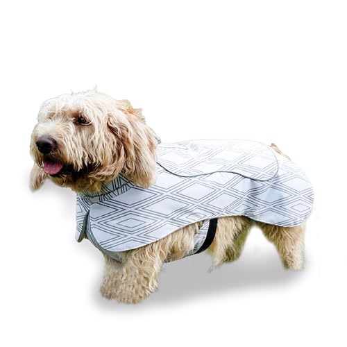 bo&flash Hunde Wintermantel Seattle Ruby Gr. XL – Wasserdichter Hundemantel – gefütterter Hundemantel mit stylischem Design – Hunde Wintermantel mit Bauchschutz & reflektierenden Nähten von bo&flash