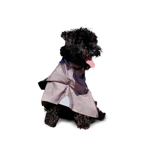 bo&flash Hunderegenmantel Minneapolis “Dark Grey” Gr.: L – Wasserdichter Hundemantel – Hunde Regenmantel mit reflektierenden Nähten – Komfortable Hunde Regenjacke – Stylisches Design von bo&flash