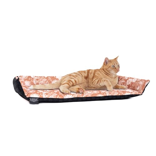 bo&flash Katzenliege für die Fensterbank San Francisco Emmelie – Hochwertiges Katzenbett – Waschbares Katzenbett 62 × 27 × 10 cm – Katzenkissen – rutschfeste Unterseite - Cat Bed von bo&flash