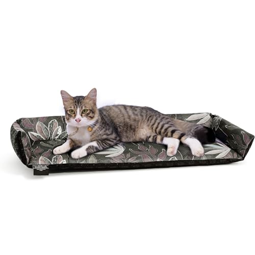 bo&flash Katzen Fensterkissen San Francisco Max – Hochwertiges Katzenbett Fenster – Waschbares Katzenkissen 62 × 27 × 10 cm – Katzen Zubehör – Anti-Rutsch-Beschichtung Cat Bed von bo&flash