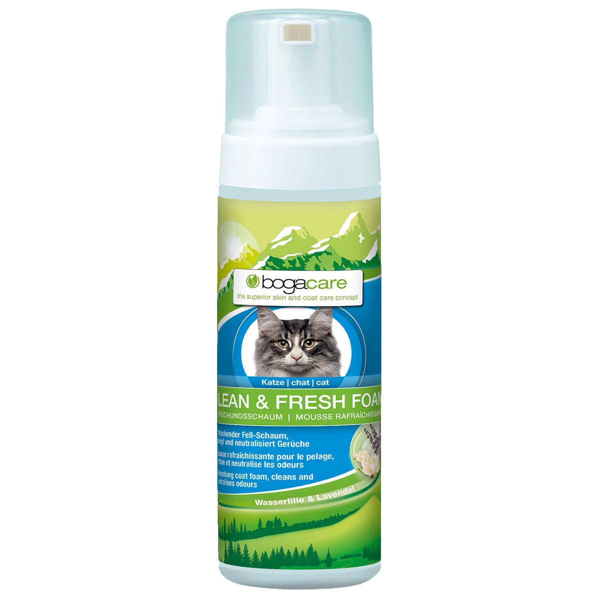 bogacare Clean & Fresh Foam Katze 150 ml von bogacare