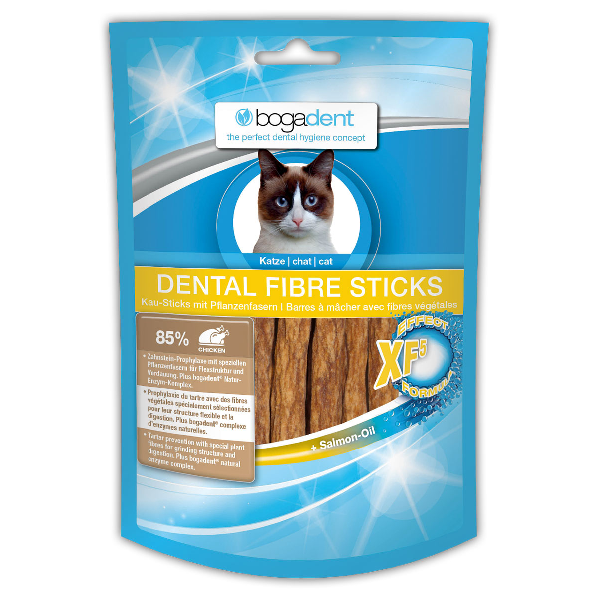 bogadent DENTAL FIBRE STICKS Huhn Katze 3x50g von bogadent