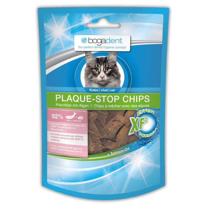 bogadent PLAQUE-STOP CHIPS FISH Katze 4x50g von bogadent