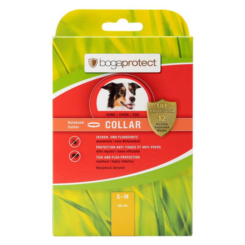 bogaprotect® Hunde-Schutzhalsband Collar, Gr. S-M 60 cm, Länge: ca. 60 cm, Halsumfang: bis ca. 50 cm von bogaprotect