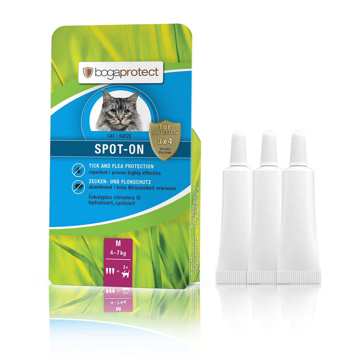 bogaprotect Spot-On Katze M 3x1.2ml von bogaprotect