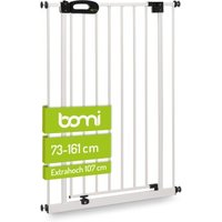 bomi Türschutzgitter Extrahoch 107 cm - Merle 73-81 cm in Weiß für Hunde & Katzen von bomi