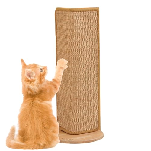 BOREK Kratzmatte Katze, Kratzbrett, Sisal-Katzenkratzmatte zum Schutz von Möbeln Und Schleifende Krallen, Verschleißfeste Kratzmatte für Haustiere, Scratching Board Corner for Cats von borek