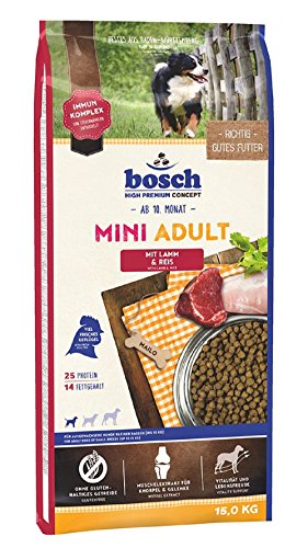 Dog Mini Adult Lamm & Reis, 1er Pack (1 x 15 kg) von bosch TIERNAHRUNG