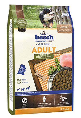 Spende - Bosch HPC Adult mit frischem Geflügel & Hirse, Hundetrockenfutter für Ausgewachsene Hunde Aller Rassen, 3 kg von bosch TIERNAHRUNG