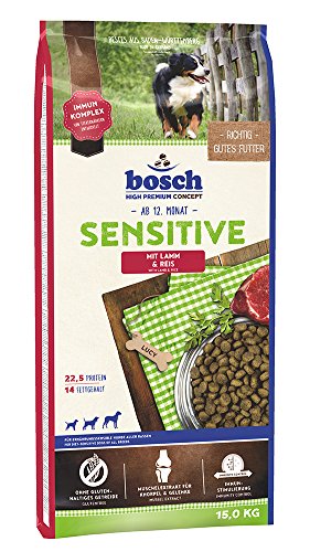 Bosch 44047 Hundefutter Sensitive Lamm und Reis 15 kg von bosch TIERNAHRUNG