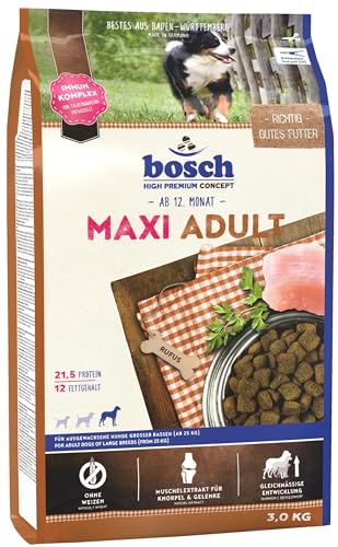 bosch HPC Maxi Adult | Hundetrockenfutter für ausgewachsene Hunde großer Rassen (ab 25 kg) | 1 x 3 kg von bosch TIERNAHRUNG