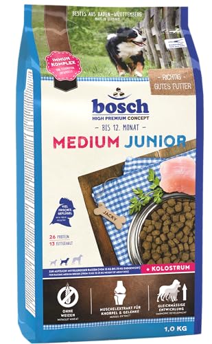 bosch HPC Medium Junior | Hundetrockenfutter zur Aufzucht mittelgroßer Rassen | 1 x 1 kg von bosch TIERNAHRUNG