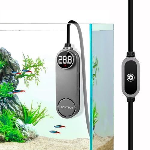 boxtech Aquarium Heizung,Klein Tauchheizung Einstellbare mit Übertemperaturschutz und Digitalanzeige Steuerung für Aquarien (50W) von boxtech