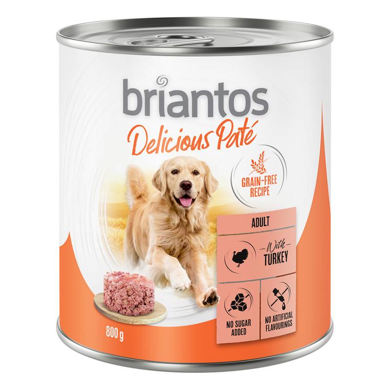 20 + 4 gratis! Briantos Delicious Paté 24 x 800 g - Pute von briantos