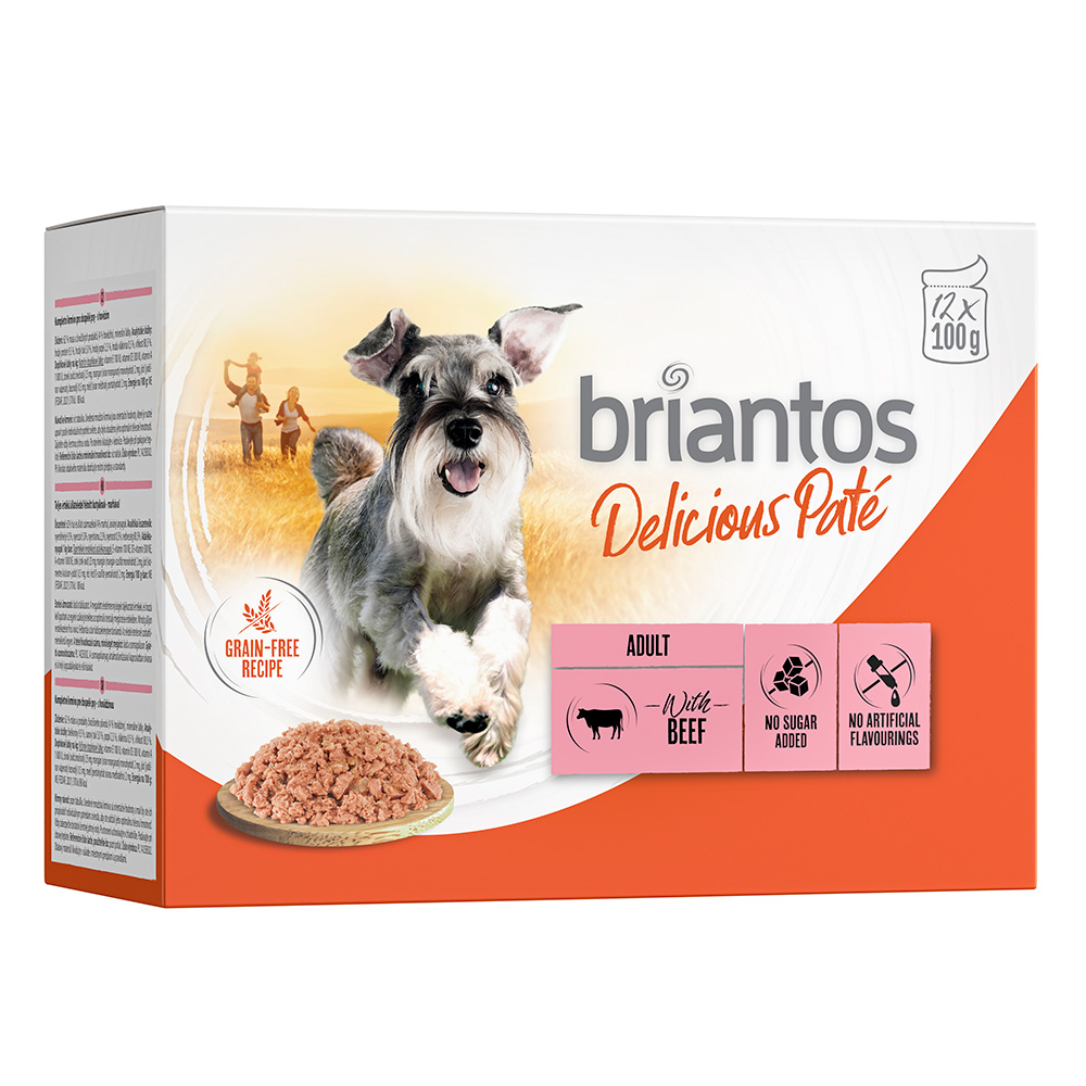 Briantos 48 x 100 g zum Sonderpreis! - Delicious Paté Rind von briantos