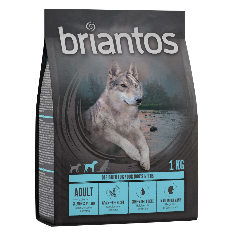 Briantos Adult Lachs & Kartoffel - GETREIDEFREIE Rezeptur - Sparpaket: 4 x 1 kg von briantos